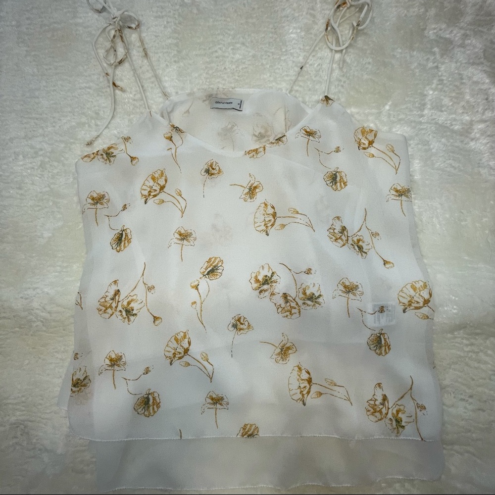 Gentle Fawn Floral Tank Top